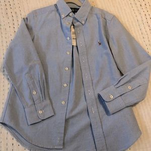 Ralph Lauren Boys Blue Chambray Dress Shirt